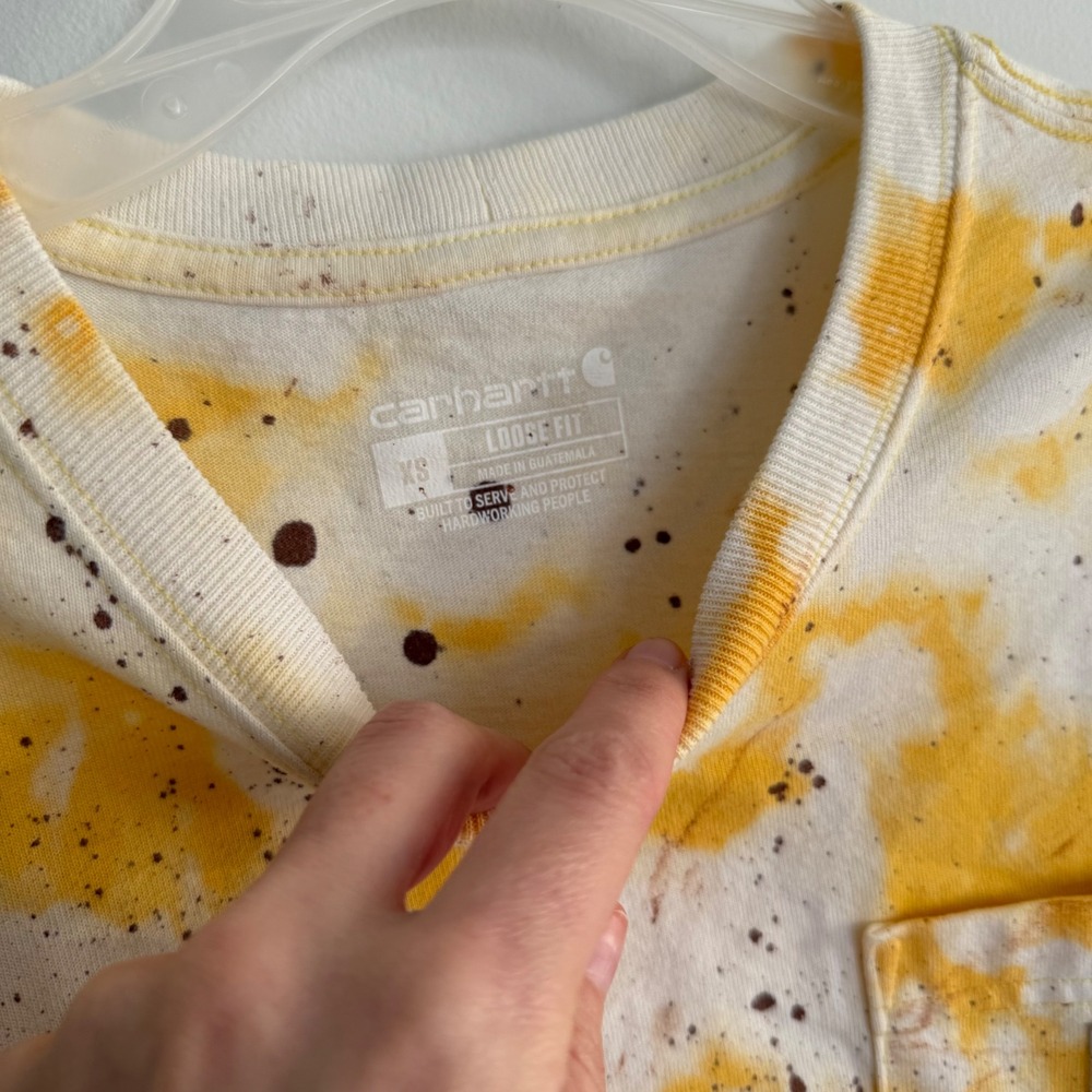 M7 Carhartt‎ Tie Dye Short Sleeve Top Crewneck XS - Picture 3 of 4